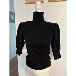 NWOT Billie Puff Sleeve Turtleneck, Size S